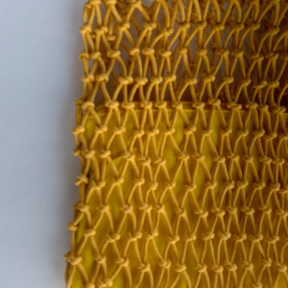 Boho Shoulder Bag /Yellow Rope/ Beachy / Island Handbag- NWT - Picture 9 of 10